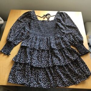 Elegant Black Floral Women's Tunic